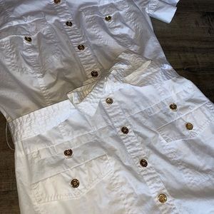 Bebe button down long shirt